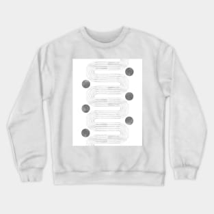 Mid century curved lines Crewneck Sweatshirt